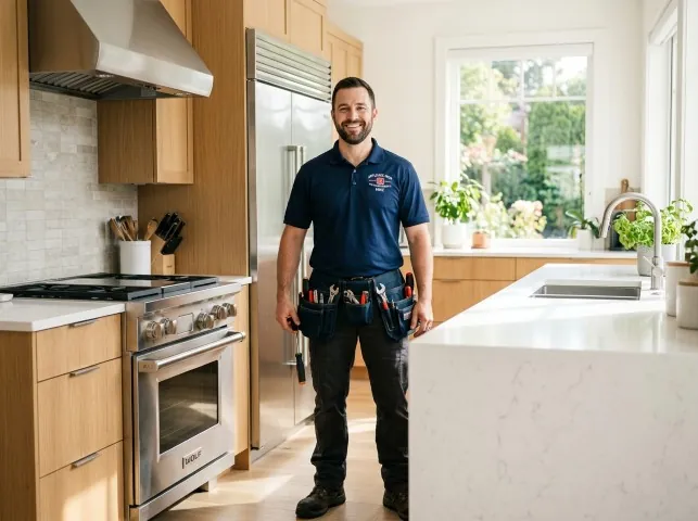 Appliance Repair Hero technician after an appliance repair in a Ohio home